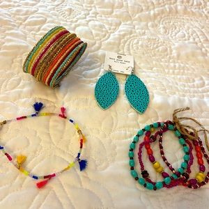 Colorful Beaded jewelry lot